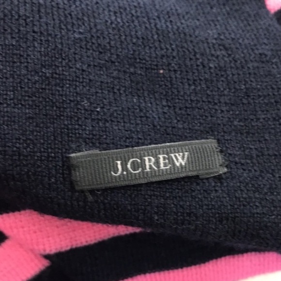 Pink/Navy J.Crew stripes scarf 🧣 - Picture 5 of 8